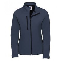 RUSSELL LADIES SOFT SHELL JACKET FRENCH NAVY