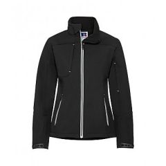 RUSSELL LADIES SOFT SHELL JACKET BLACK 