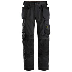 SNICKERS ALLROUND STRETCH LOOSE FIT TROUSER BLACK REG LEG