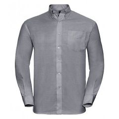 RUSSELL OXFORD SHIRT LONG SLEEVE SILVER