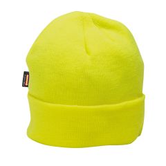 PORTWEST INSULATED KNITTED LINED HAT HI-VIS YELLOW