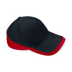 Beechfield Teamwear Competition Cap Black / Classic Red 
