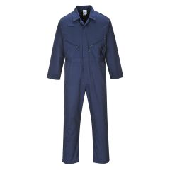 PORTWEST LIVERPOOL ZIP COVERALL NAVY TALL LEG