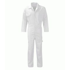 Orbit Stud Front Coverall White