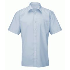 Orbit Mens Deluxe Short Sleeved Shirt Sky Blue