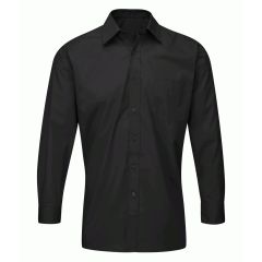 Orbit Mens Deluxe Long Sleeved Shirt Black
