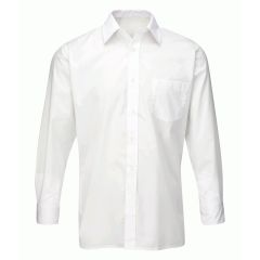 Orbit Mens Deluxe Long Sleeved Shirt White