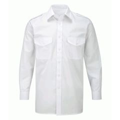 Orbit Mens Classic Pilot Long Sleeved Shirt White