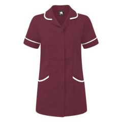ORN LADIES FLORENCE CLASSIC TUNIC  MAROON/WHITE