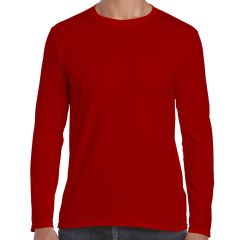 Gildan SoftStyle® Red Long Sleeve T-Shirt