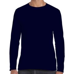 Gildan SoftStyle® Navy Long Sleeve T-Shirt