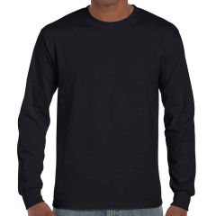 Gildan Ultra Cotton™ Black Long Sleeve T-Shirt