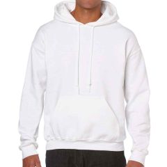 Gildan Heavy Blend™ White Hooded Sweatshirt