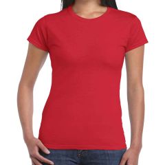 Gildan SoftStyle® Ladies Fitted Red Ringspun T-Shirt