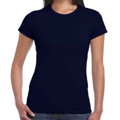 Gildan SoftStyle® Ladies Fitted Navy Ringspun T-Shirt