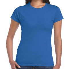 Gildan SoftStyle® Ladies Fitted Royal Blue Ringspun T-Shirt