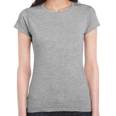 Gildan SoftStyle® Ladies Fitted Sport Grey Ringspun T-Shirt