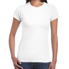 Gildan SoftStyle® Ladies Fitted WhiteRingspun T-Shirt