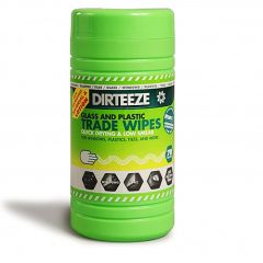 Dirteeze Glass & Plastic Wipes (80 per tub) Case of 8