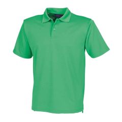 Henbury Coolplus® Wicking Piqué Polo Shirt Kelly Green 
