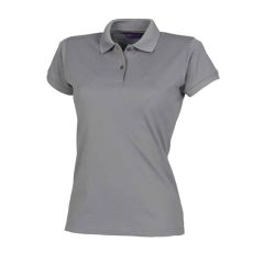 Henbury Ladies Coolplus® Wicking Piqué Polo Shirt Charcoal