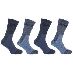 JCB 4 Pack Navy Advantage Socks (Size 6-11)