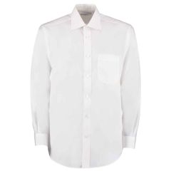 Kustom Kit Long Sleeved Shirt White