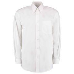 Kustom Kit Long Sleeved Shirt White