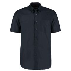 Kustom Kit Short Sleeve Classic Fit Workwear Oxford Shirt French Navy