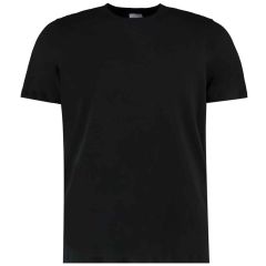 Kustom Kit Fashion Fit Cotton T-Shirt Black