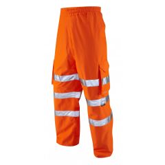 LEO INSTOW ISO 20471 Class 1 Breathable Executive Cargo Overtrouser Orange