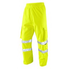LEO INSTOW ISO 20471 Class 1 Breathable Executive Cargo Overtrouser Yellow