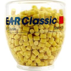 3M™ E-A-R™ Classic™ Earplugs, 28 dB, Refill Bottle, 500 Pairs /Bottle