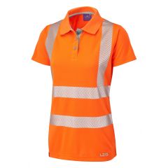 LEO PIPPACOTT ISO 20471 Class 2 Coolviz Plus Women's Polo Shirt Orange