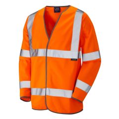 LEO ORANGE ISO 20471 Class 3 Sleeved Waistcoat Orange