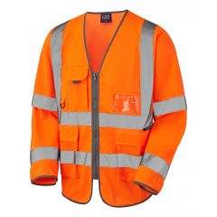 LEO WRAFTON ISO 20471 Class 3 Sleeved Superior Waistcoat Orange