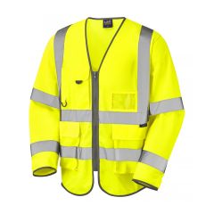 LEO WRAFTON ISO 20471 Class 3 Sleeved Superior Waistcoat Yellow