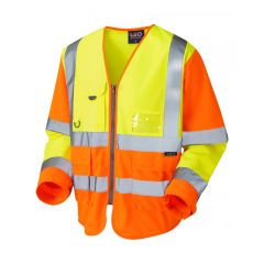 LEO WRAFTON ISO 20471 Class 3 Sleeved Superior Waistcoat Yellow/Orange