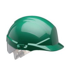 Centurion Reflex Slip Ratchet Helmet Green/Silver Rear Flash