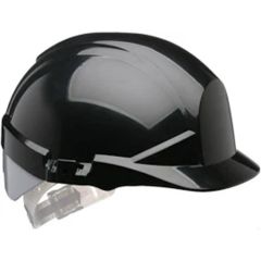 Centurion Reflex Slip Ratchet Helmet Black/Silver Rear Flash
