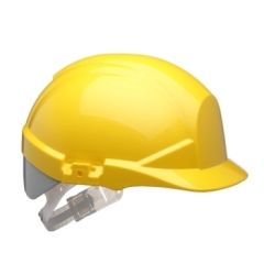 Centurion Reflex Slip Ratchet Helmet Yellow/Silver Rear Flash