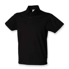 Skinnifit Mens Stretch Piqué Polo Shirt Black