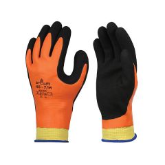 Showa 406 Waterproof and Insulated Gloves Orange/Black 