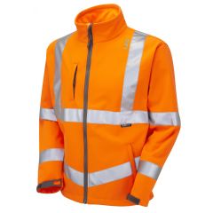 LEO BUCKLAND ISO 20471 Class 3 Softshell Jacket Orange