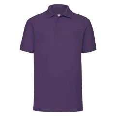 Fruit of the Loom Poly/Cotton Purple Piqué Polo Shirt