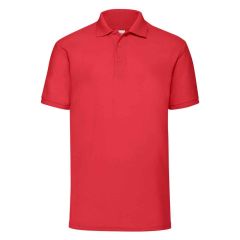 Fruit of the Loom Poly/Cotton Red Piqué Polo Shirt