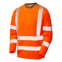 LEO CAPSTONE ISO 20471 Class 3 Coolviz Plus Sleeved T-Shirt Orange