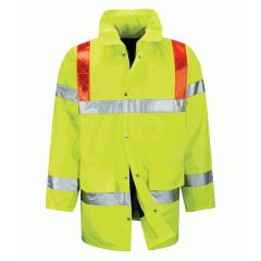 Orbit Tor Yellow 3/4 Jacket with Red Braces