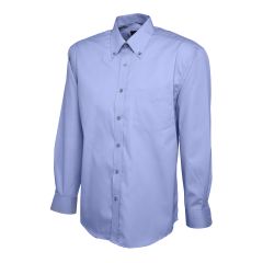 PINPOINT OXFORD SHIRT LONG SLEEVE MID BLUE