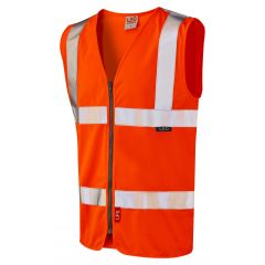 LEO MEETH ISO 20471 Class 2 LFS Waistcoat Orange
